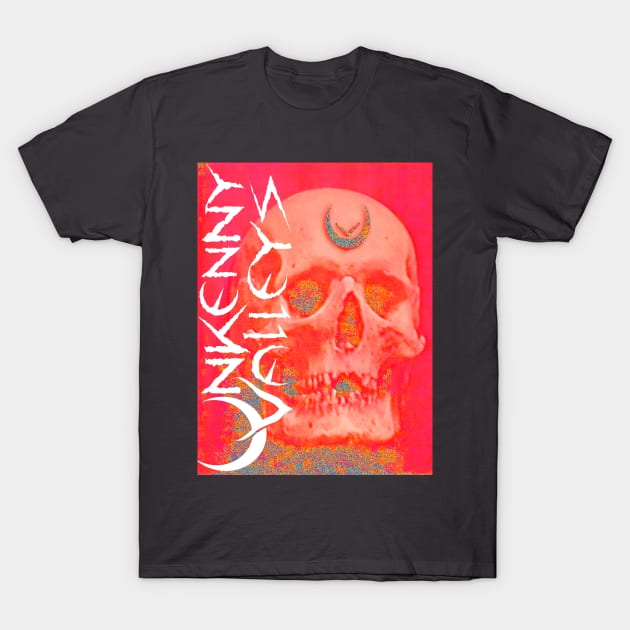 Unkenny Valleys - Psycho Skull Print T-Shirt by UNKENNY VALLEYS